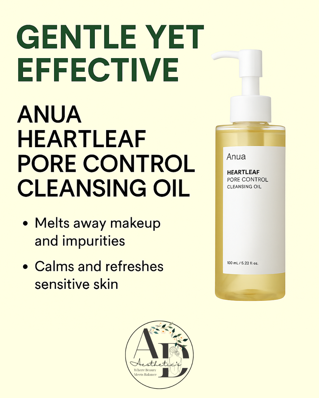 Anua Heartleaf Pore Control Cleansing Oil
