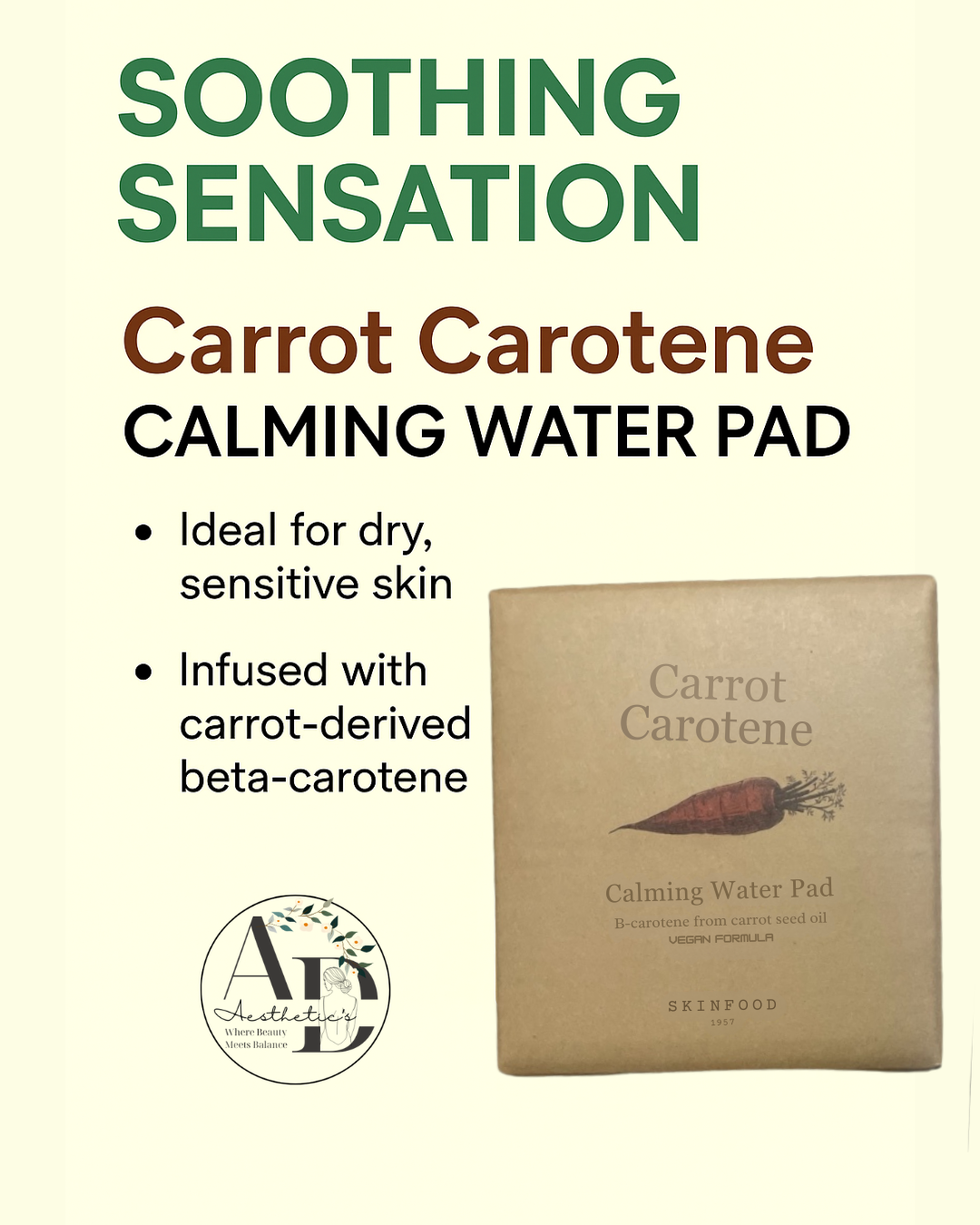 Skin Food Carrot Carrotene Calming Water Pad