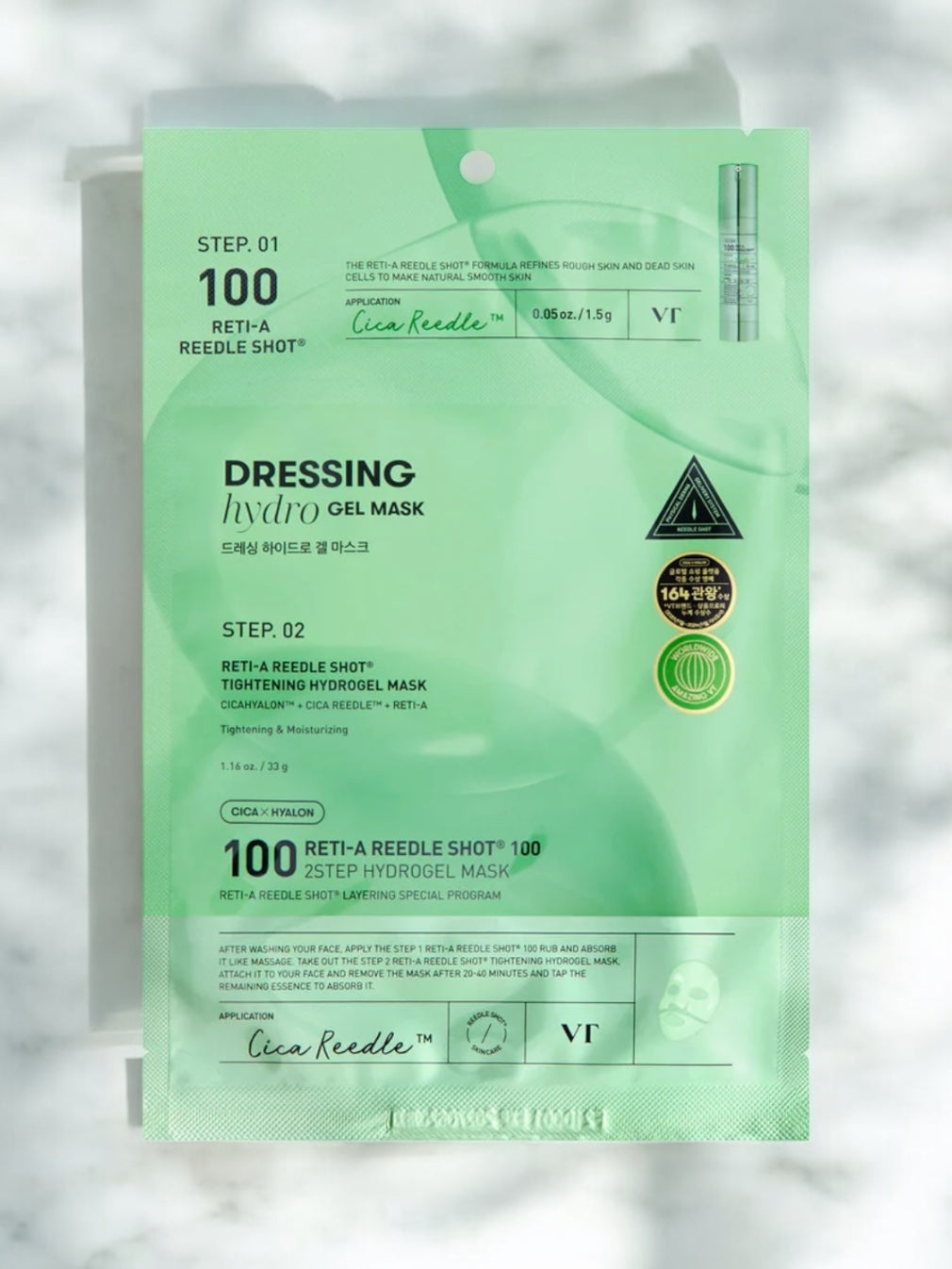 CICA X HYALON RETI-A REEDLE SHOT® 2-STEP HYDROGEL MASK