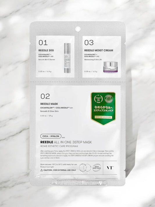 CICA X HYALON REEDLE SHOT® ALL-IN-ONE 3-STEP MASK